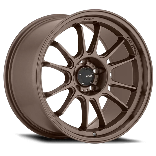 Konig Hypergram wheel in Race Bronze - front face view