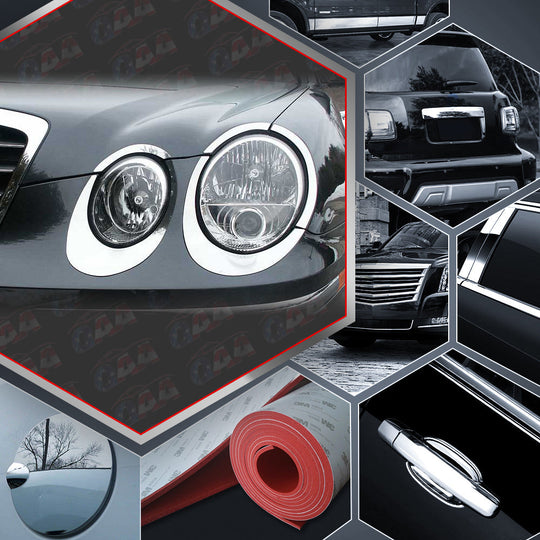 10pcs Stainless Steel Head Light Accent Trim — 04-06 Kia Amanti — primary product image