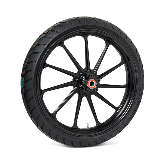 Performance Machine Assault wheel in Black Ano - front view