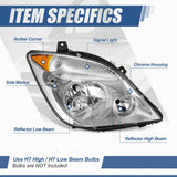 (Left or Right) Single Replacement Headlight — 07-09 Dodge/Freightliner Sprinter 2500 3500 — product image 2