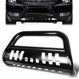 07-14 Chevy Suburban GMC Yukon XL 1500 Bull Bar w/Skid Plate - Stainless Steel - Black — primary product image