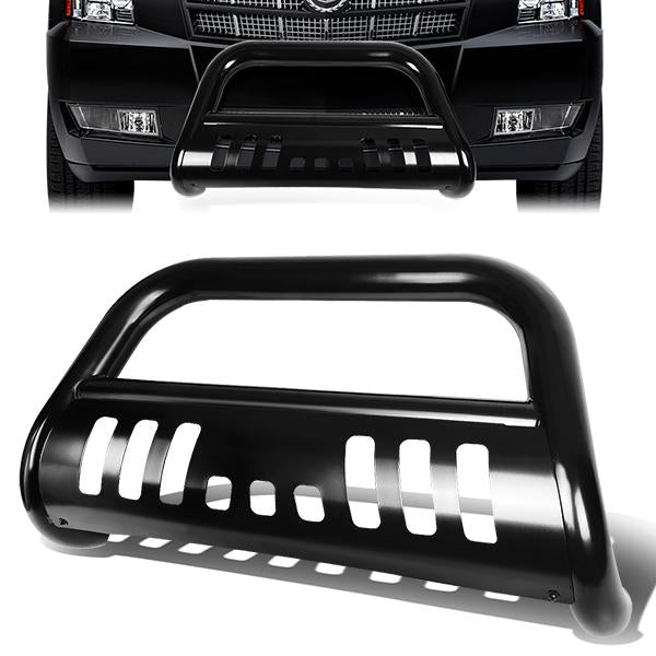 07-14 Chevy Suburban GMC Yukon XL 1500 Bull Bar w/Skid Plate - Stainless Steel - Black — primary product image