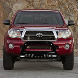 05-15 Toyota Tacoma Bull Bar w/Skid Plate - Stainless Steel - Black — product image 6
