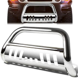 07-14 Toyota FJ Cruiser Bull Bar w/Skid Plate - Stainless Steel — primary product image