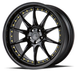 Aodhan DS07 wheel in Gloss Black - angle view showing deep dish
