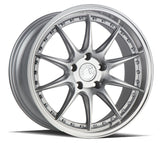 Aodhan DS07 wheel in Silver Machined Face - front face view