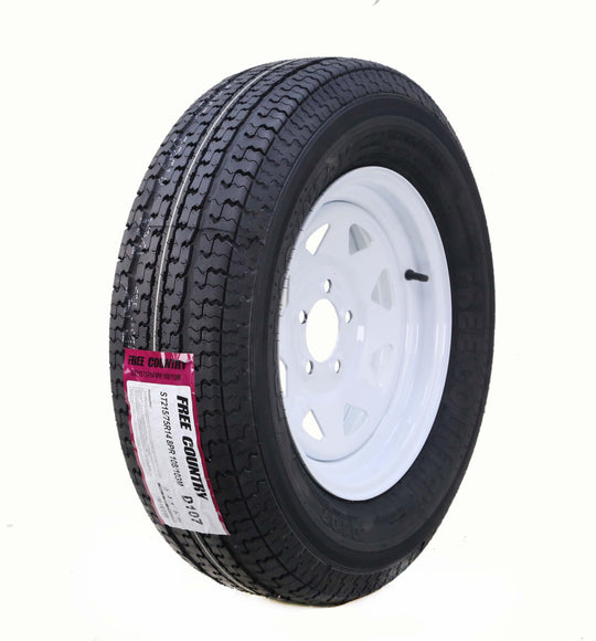 Free Country Trailer Tire & Wheel Assembly ST215/75R14 utility trailer tire