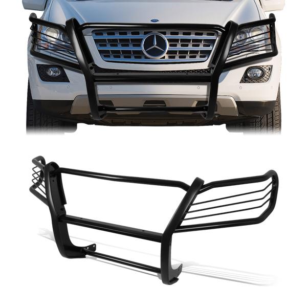 06-11 Mercedes-Benz ML320 ML350 ML450 ML500 ML550 ML63 Brush Grille Guard - Steel - Black — primary product image