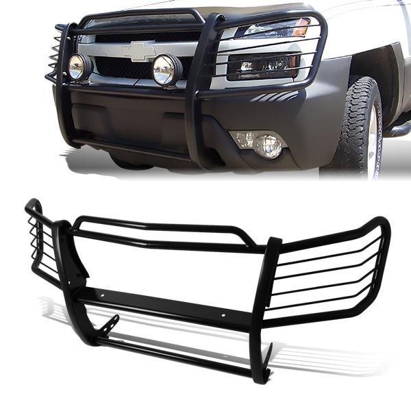 02-06 Chevy Avalanche 1500 Brush Grille Guard - Steel - Black — primary product image