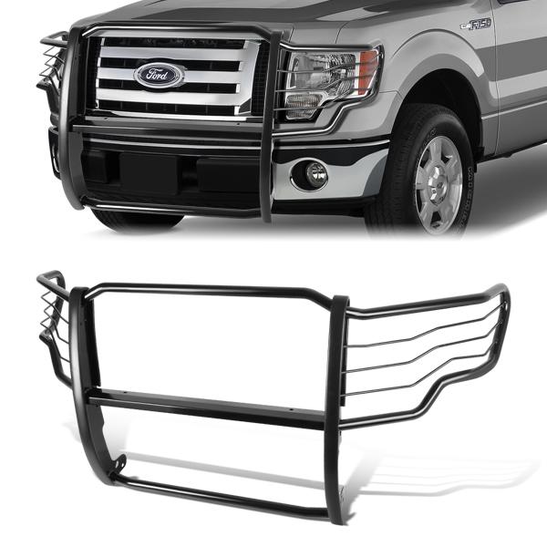 09-14 Ford F150 Brush Grille Guard - Steel - Black — primary product image