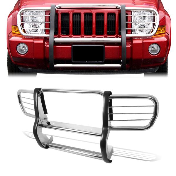 06-10 Jeep Commander Brush Grille Guard - Stainless Steel — primary product image