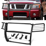 04-15 Nissan Titan Armada Brush Grille Guard - Steel - Black — primary product image