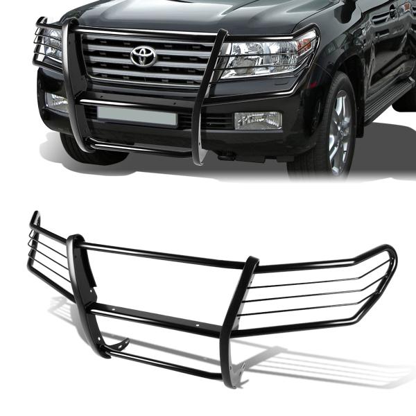 08-15 Toyota Land Cruiser Brush Grille Guard - Steel - Black — primary product image