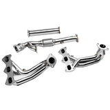 07-08 Hyundai Tiburon 2.7L V6 Exhaust Header w/O2 Sensor Bungs - Stainless Steel — product image 2