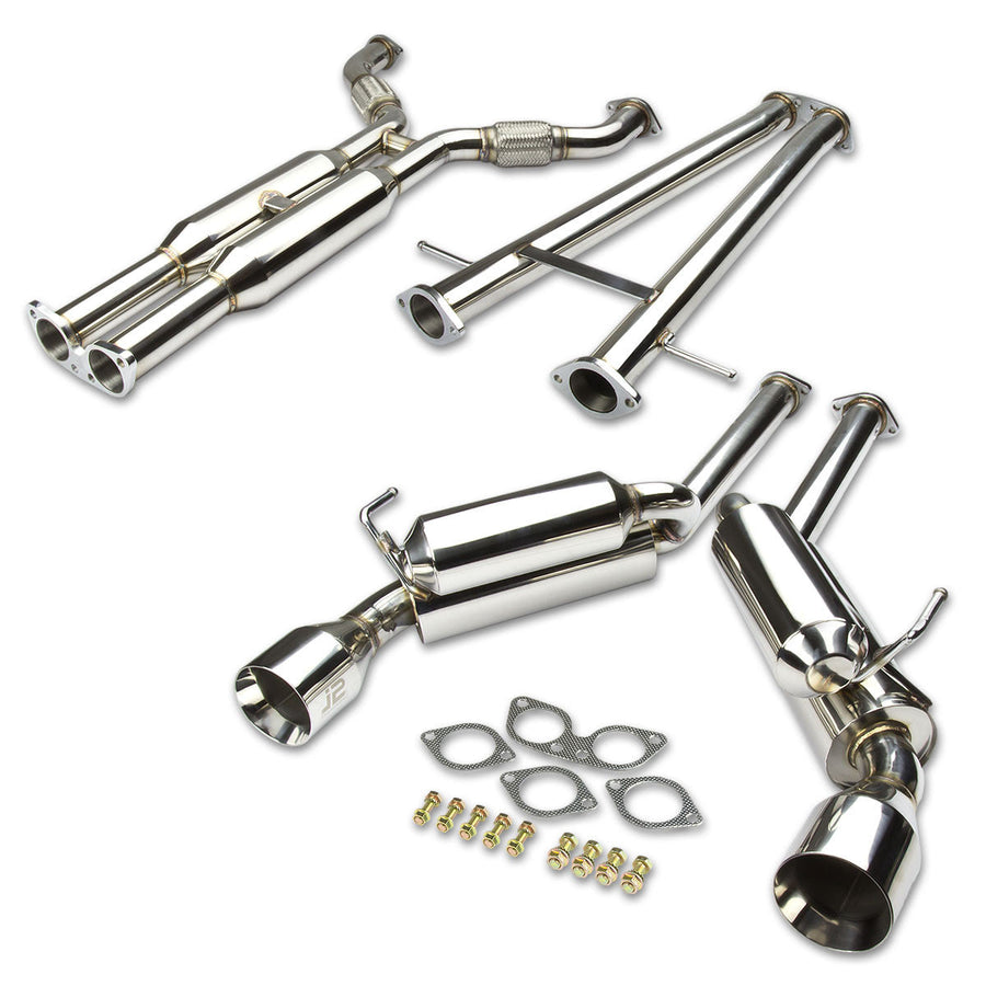08-13 Infiniti G37 Coupe Catback Exhaust w/Muffler Tip - Stainless Steel — primary product image