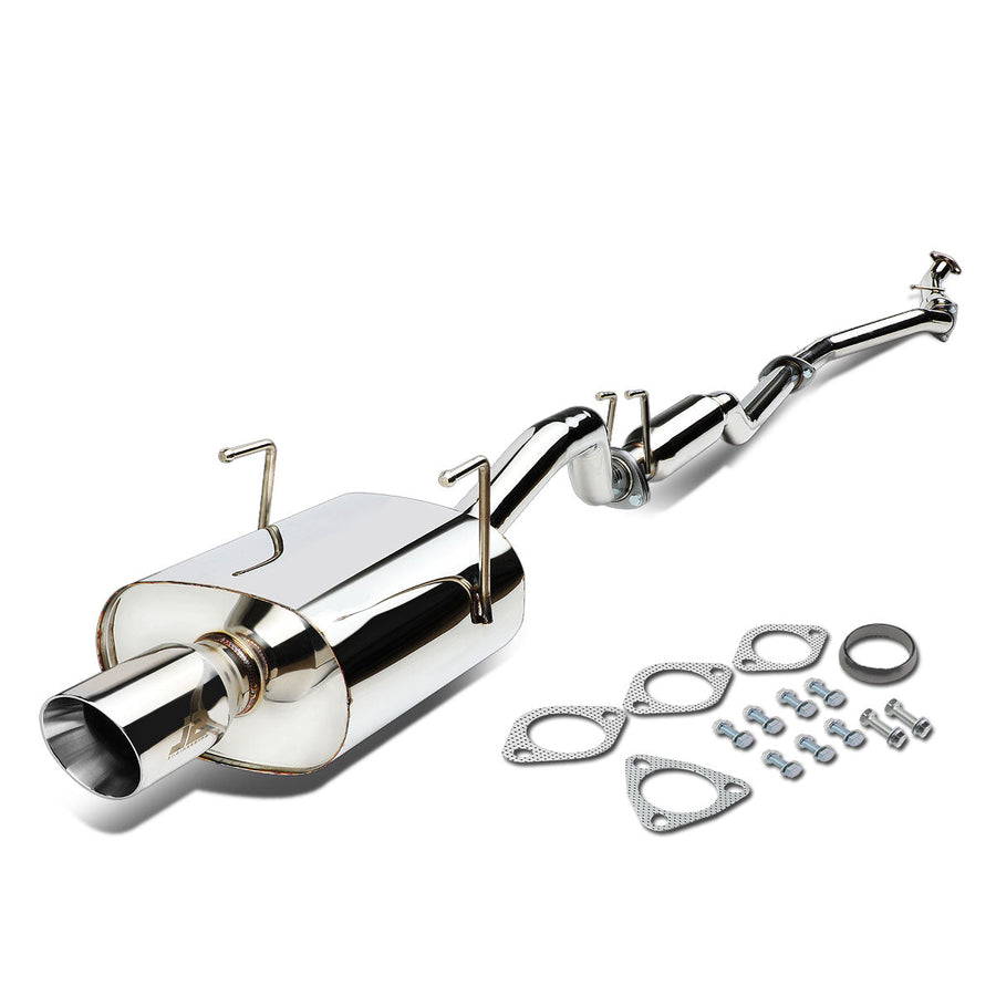 01-05 Honda Civic LX/DX/HX 1.7L Catback Exhaust w/Muffler Tip - Stainless Steel — primary product image