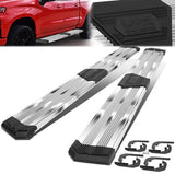 10 in. Wide Pleated Step Bar Running Boards — 19-21 Silverado Sierra Crew Cab — primary product image