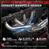 1-5/8 in. Shorty Exhaust Header Manifolds — 99-04 Frod Mustang V6 — product image 2