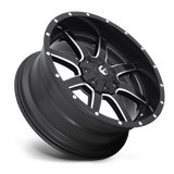 Fuel Maverick D538 wheel in Matte Black & Milled - alternate angle