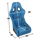 1 Piece Medium Alcantara Prisma Ultra Fixed Bucket Racing Seat — Universal — product image 8