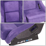 1 Piece Medium Alcantara Fabric Prisma Fixed Bucket Racing Seat — Universal — product image 5