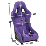 1 Piece Medium Alcantara Fabric Prisma Fixed Bucket Racing Seat — Universal — product image 8