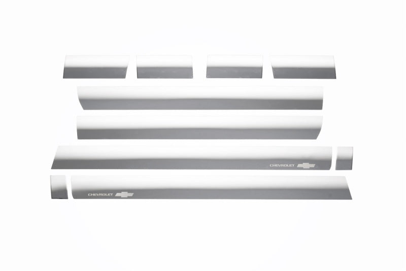 10pcs Stainless Steel Rocker Panels — 14-19 Chevy Silverado 1500 2500 3500 HD — primary product image