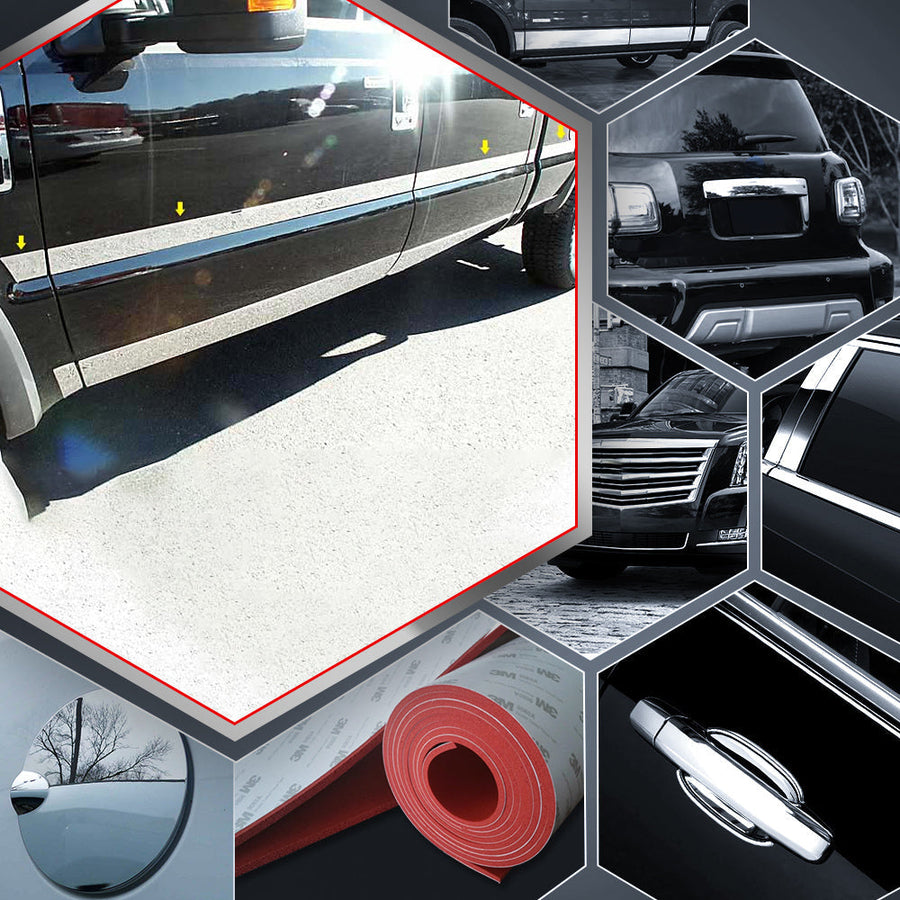 10pcs Stainless Steel Body Molding Insert Trim Kit — 08-10 Ford F-250,F-350 Super Duty — primary product image