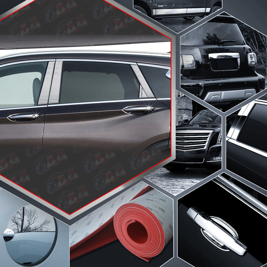 10pcs Stainless Steel Pillar Post Trim — 14-17 Infiniti QX50 — primary product image