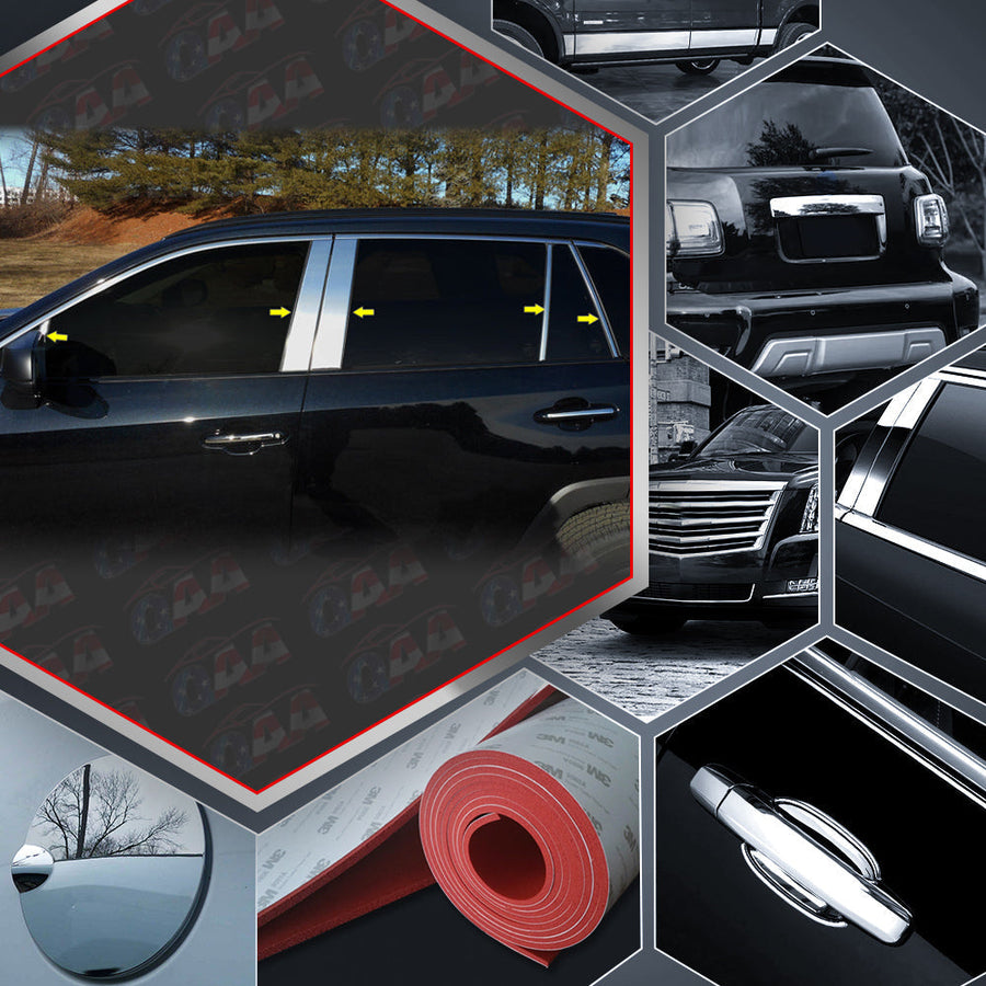 10pcs Stainless Steel Pillar Post Trim — 19-23 Toyota Rav4 — primary product image