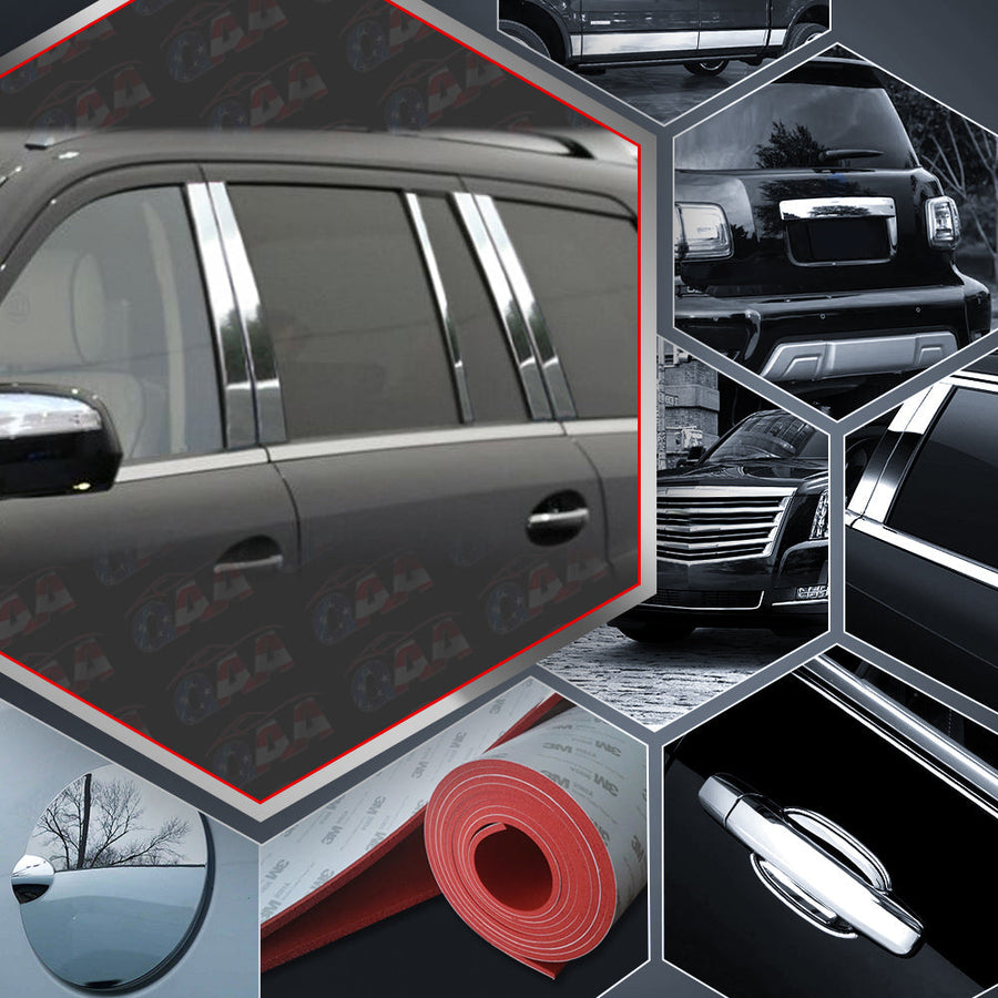 10pcs Stainless Steel Pillar Post Trim — 07-12 Mercedes GL-Class — primary product image