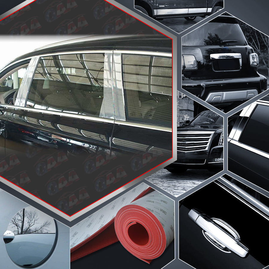 10pcs Stainless Steel Pillar Post Trim — 07-15 Audi Q7 — primary product image