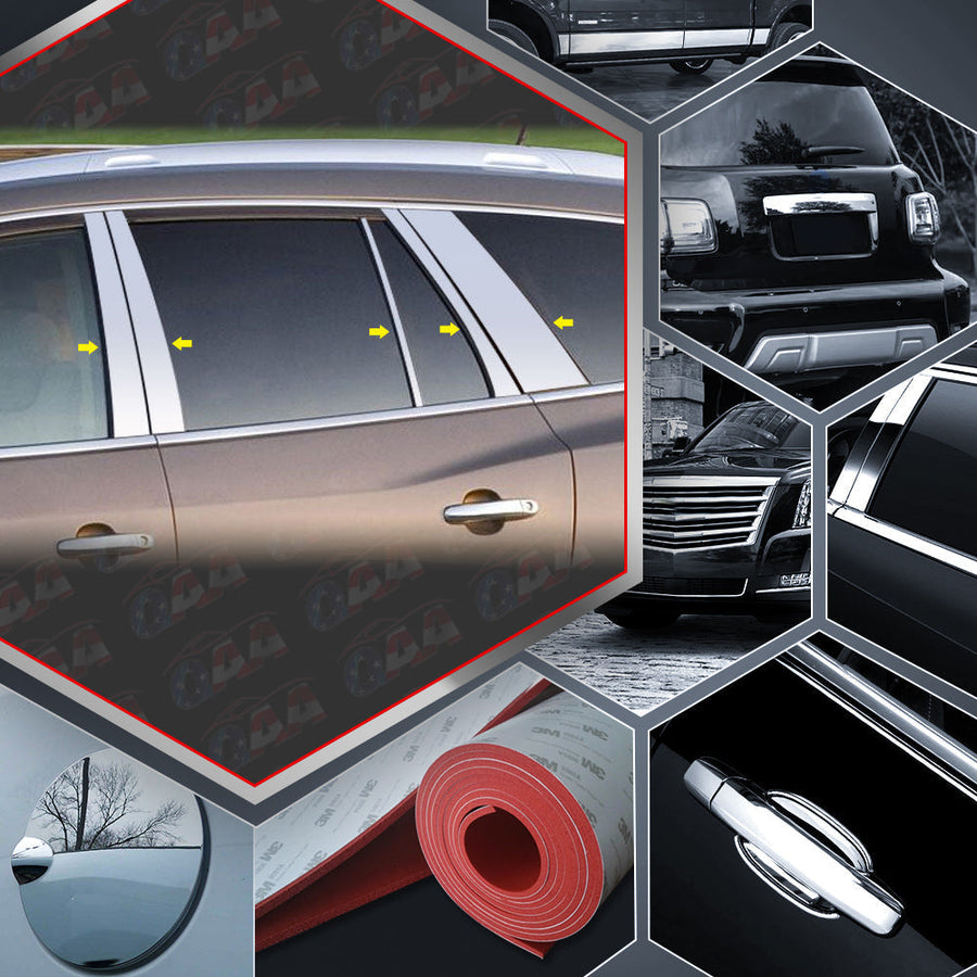 10pcs Stainless Steel Pillar Post Trim — 08-12 Buick Enclave — primary product image