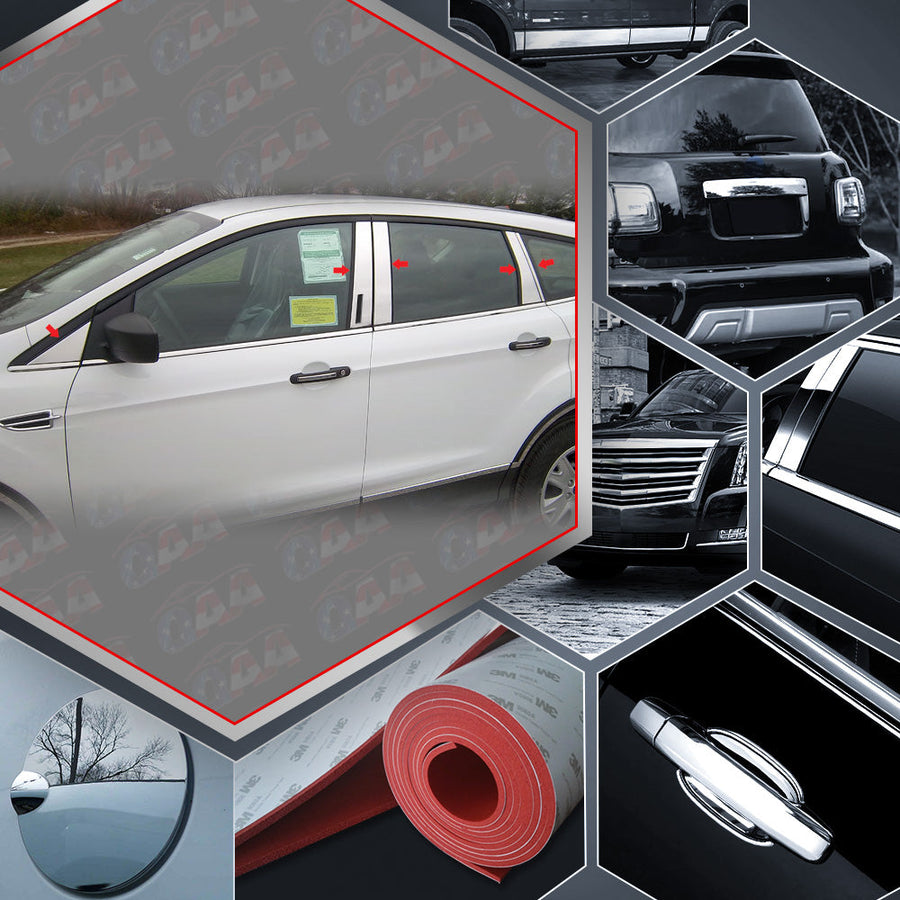 10pcs Stainless Steel Pillar Post Trim — 13-19 Ford Escape — primary product image
