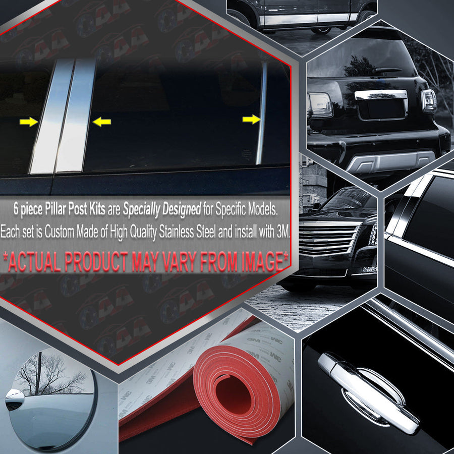 10pcs Stainless Steel Pillar Post Trim — 96-02 Mercedes E-Class Wagon — primary product image