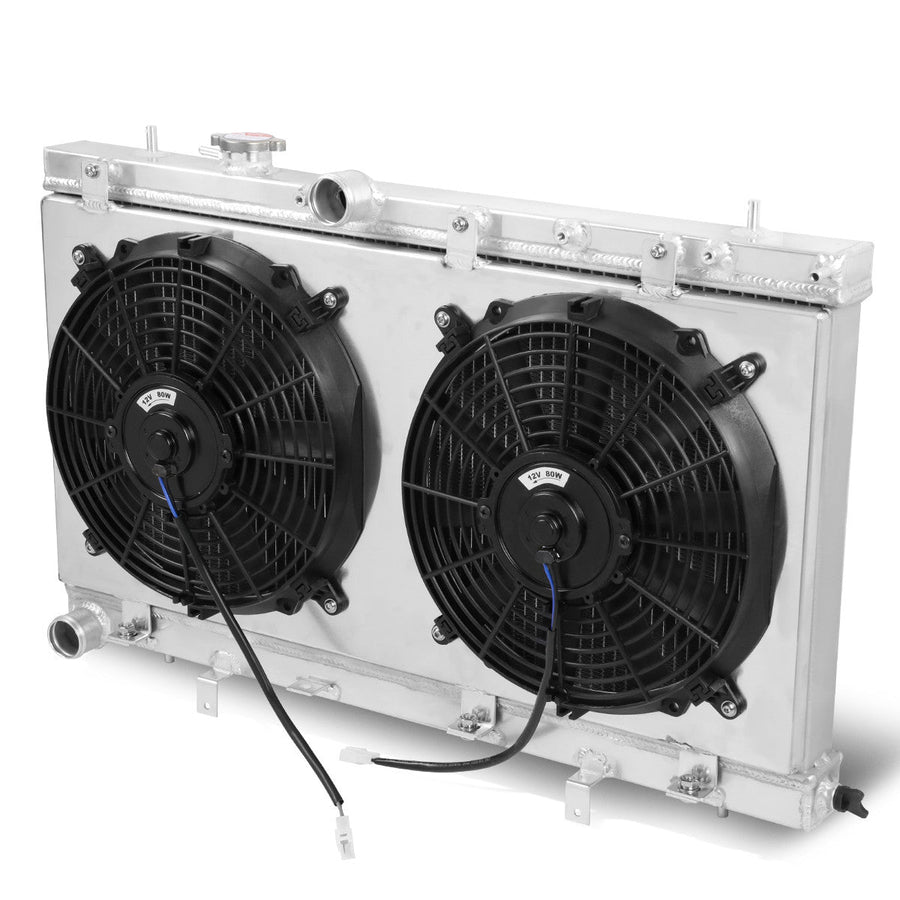 02-07 Subaru Impreza WRX STI 2.0L 2.5L 2-Rows Full Aluminum Radiator+Fan Shroud — primary product image