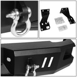 07-13 Chevy Silverado GMC Sierra 1500 Rear Step Bumper w/D-Ring Shackles - Heavy Duty Steel — product image 4