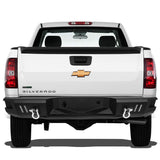 07-13 Chevy Silverado GMC Sierra 1500 Rear Step Bumper w/D-Ring Shackles - Heavy Duty Steel — product image 6