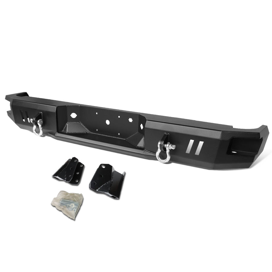09-14 Ford F150 Rear Step Bumper w/D-Ring Shackles - Heavy Duty Steel — primary product image