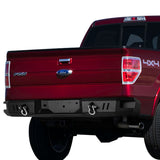09-14 Ford F150 Rear Step Bumper w/D-Ring Shackles - Heavy Duty Steel — product image 6