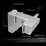 05-10 Chrysler 300 06-10 Dodge Charger Coolant Recovery Overflow Tank - Aluminum — product image 2
