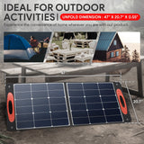 100W Foldable Solar Panel — Comes with USB-A, USB-C Output Ports — product image 6
