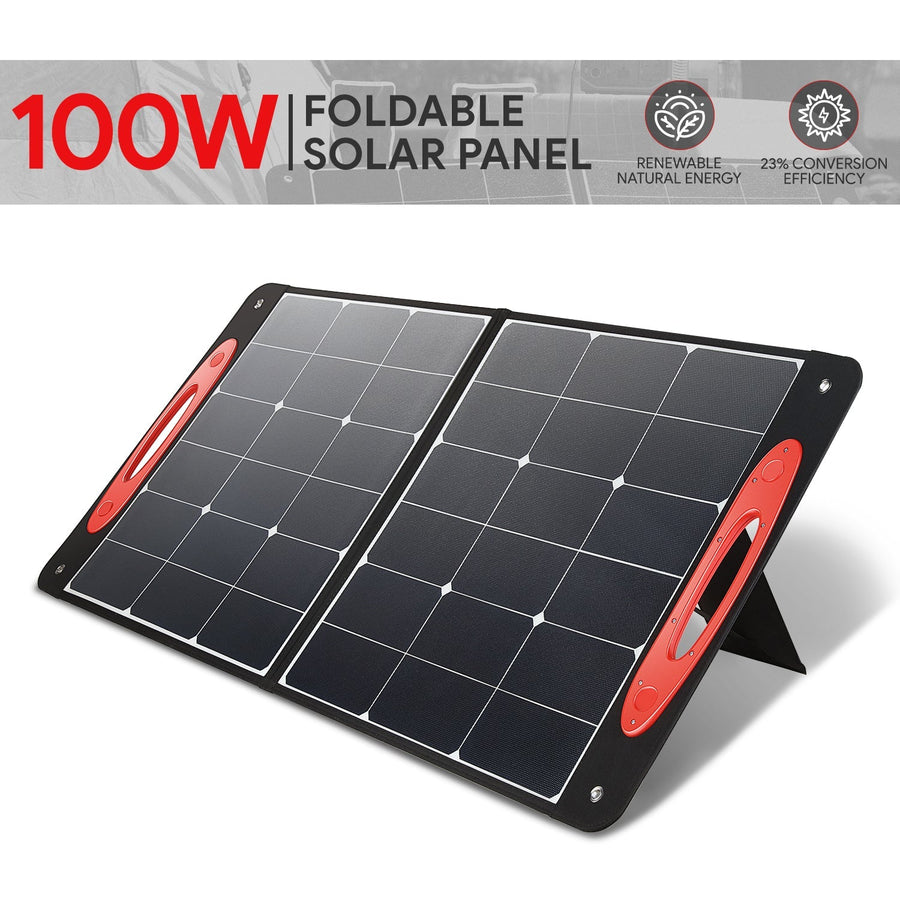 100W Foldable Solar Panel — Comes with USB-A, USB-C Output Ports — primary product image