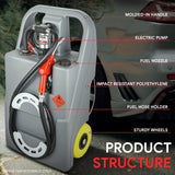 100L Diesel Transfer Fuel Caddy — 40L/Min Flow Rate — product image 2