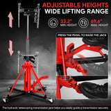 1 Ton 2204 lbs Transmission Floor Jack — 33.2 in.-69.6in. Lifting Range — product image 3