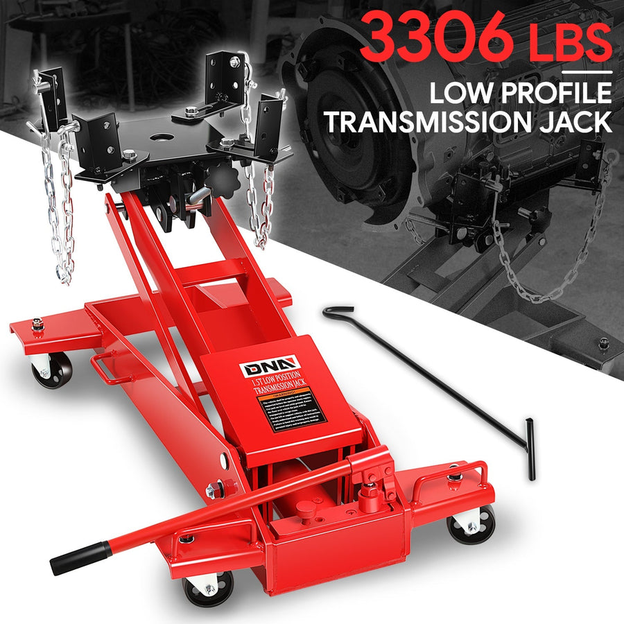 1.5 Ton Hydraulic Transmission Jack — 9.1-36.6 in. Height Range — primary product image