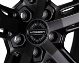 Vossen HF-5 wheel in Matte Gunmetal - front face view