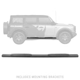 10473T 73 in. Long 1000 Series Side Step Boards Only — 18-24 Jeep Wrangler, 21-24 Ford Bronco — product image 2