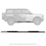 10573PS 5 in. Oval 1000 Series Steps Step Boards — 18-24 Jeep Wrangler, 21-24 Ford Bronco — product image 2
