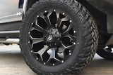 Fuel Assault D546 wheels mounted on Hummer H3